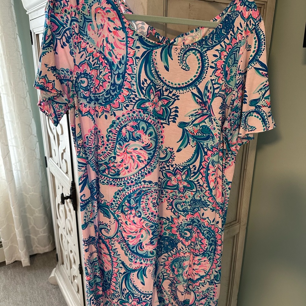 Lilly Pulitzer Vibrant Paisley Print Dress